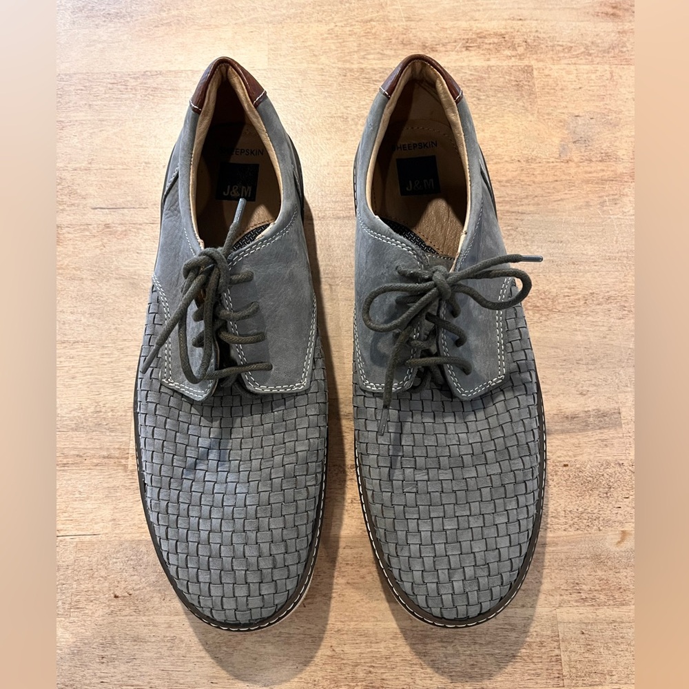 Johnston & Murphy McGuffey Woven Sheepskin Nubuck Sneakers